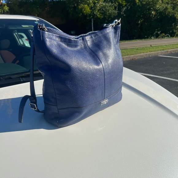 Coach Blue Leather Large Purse - Picture 6 of 16